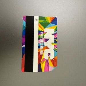 Colorful NYC Pride Card Metro card MTA subway card